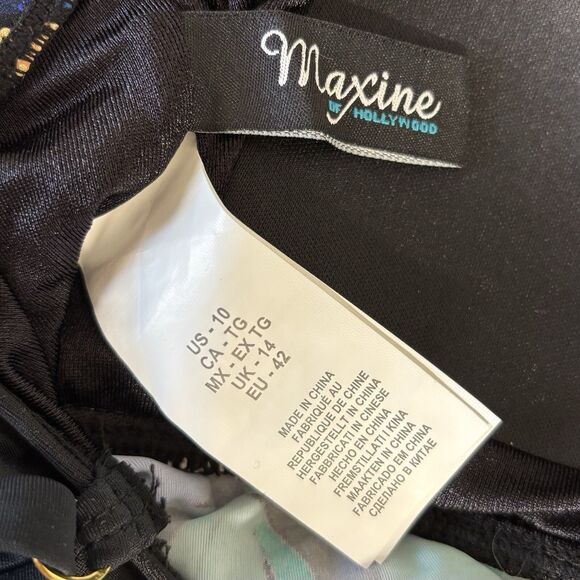 Maxine Of Hollywood Watercolor Expressions Two Tiered Tankini Top - Picture 12 of 13